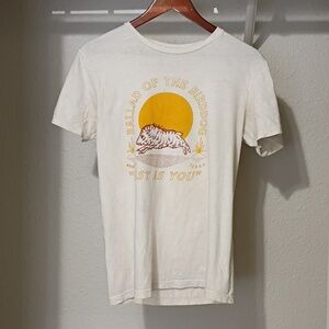 Graphic T-Shirt with Yellow Boar Pig Sun Design 🐗 ☀️